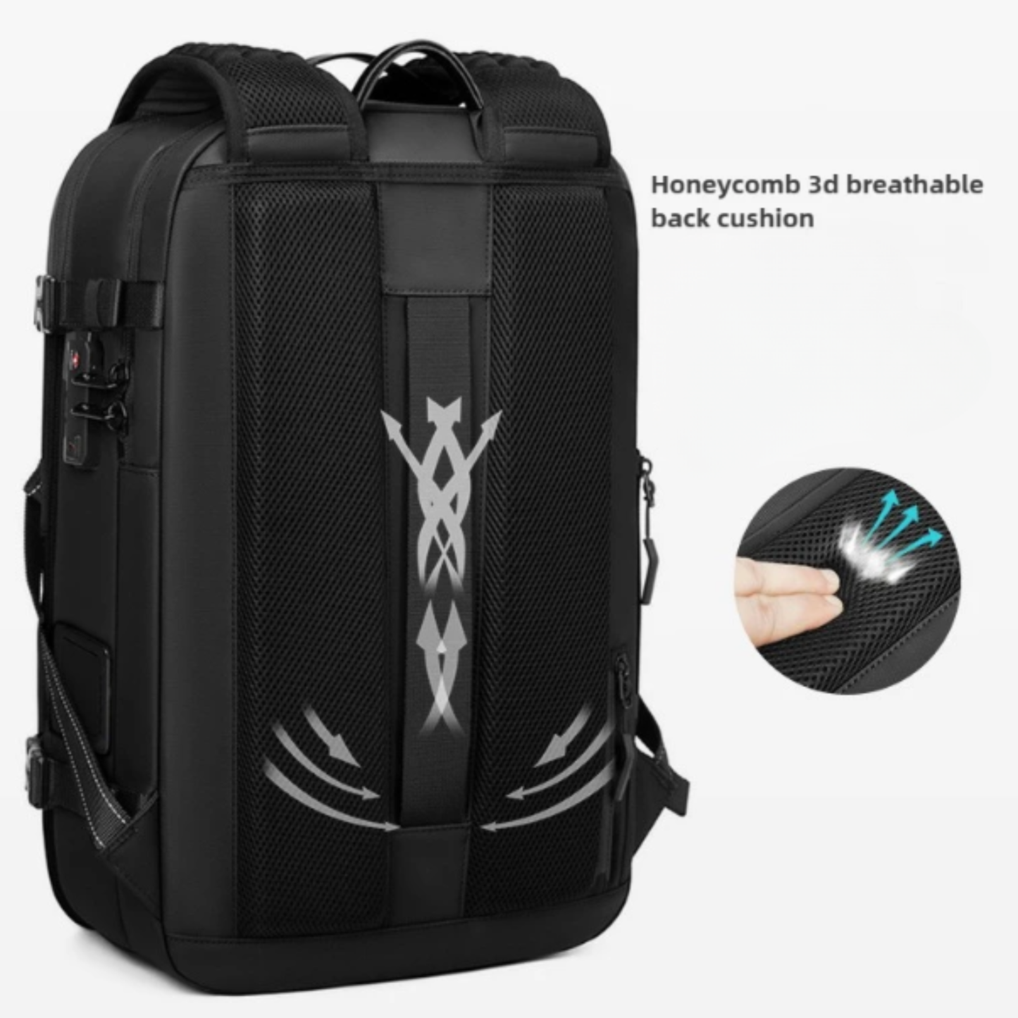 55x40x20 cabin bag lightweight | Vacuum Compression 55L