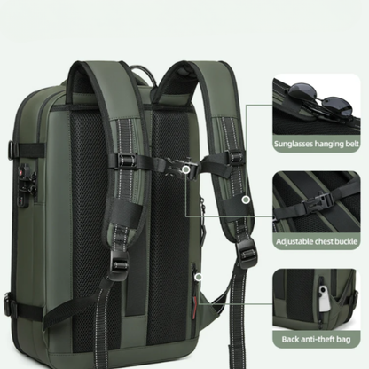 56x45x25 cabin bag lightweight | Vacuum Compression 55L