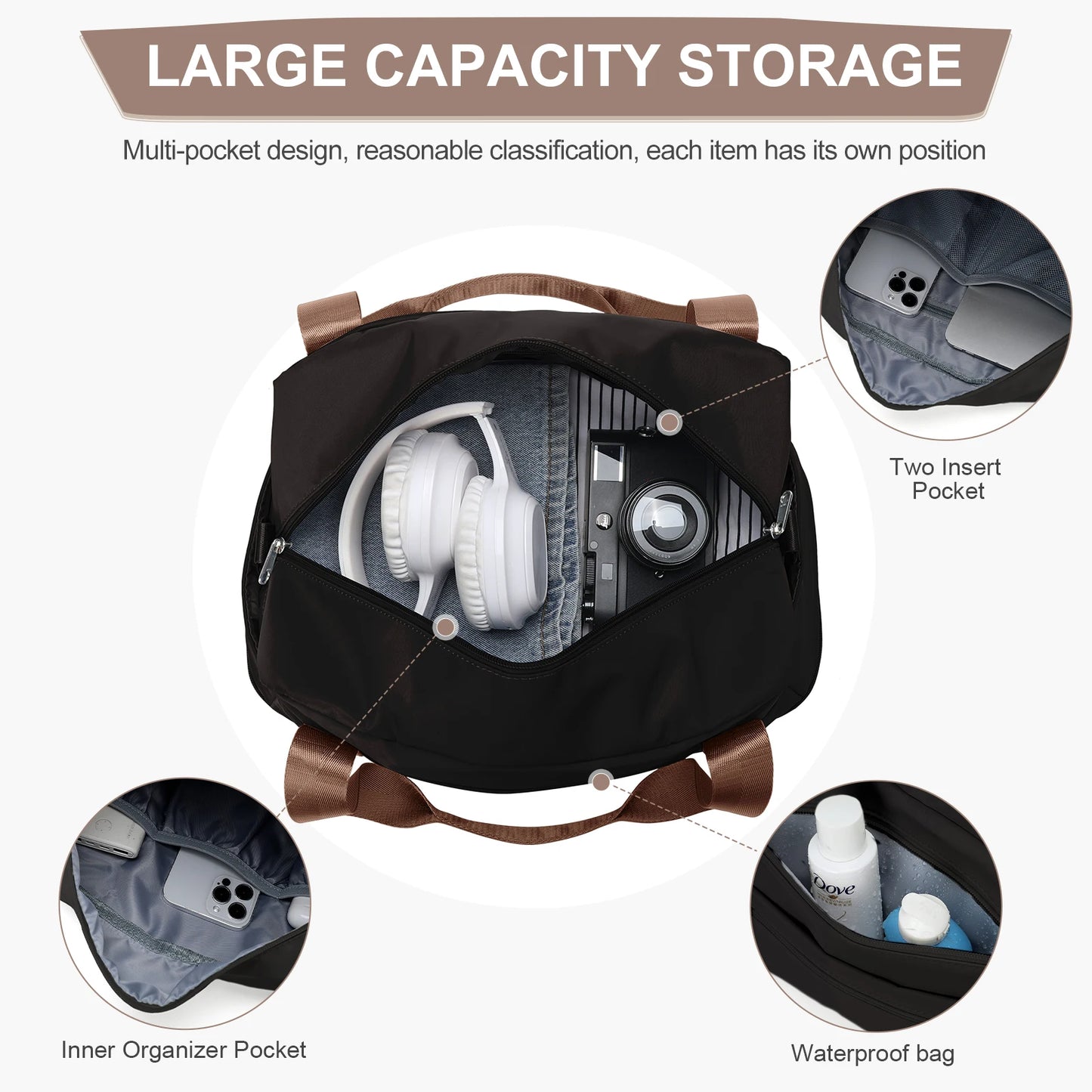 40x20x25 expandable duffel cabin bag
