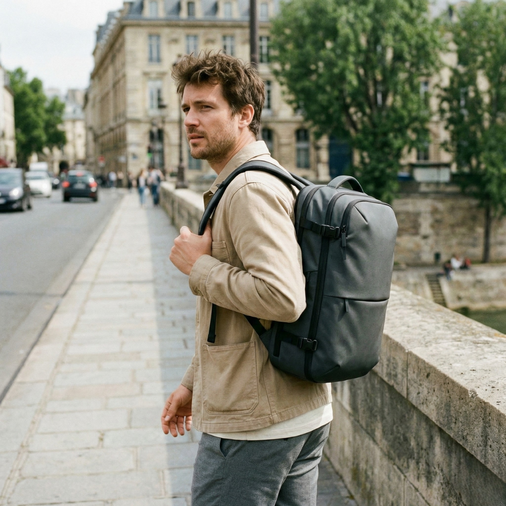 Easyjet cabin bag 45x36x20 with 180° opening  | Vacuum Compression 45L