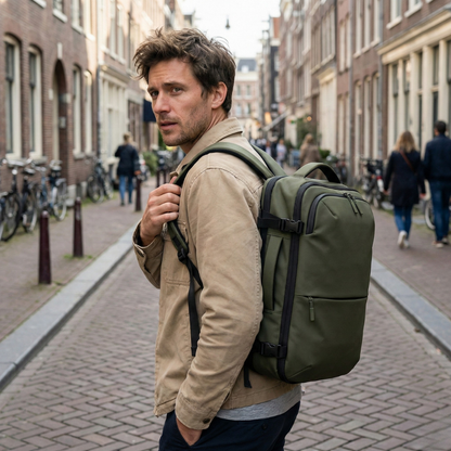 Easyjet cabin bag 45x36x20 with anti-theft pocket | Vacuum Compression 45L