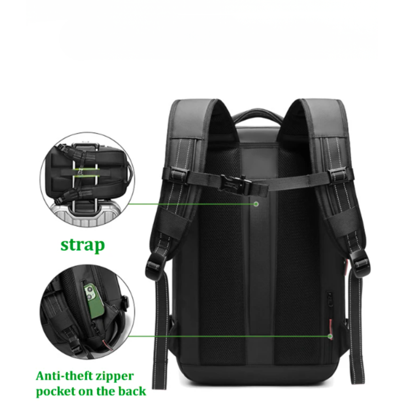 Large cabin bag 56x45x25 | Vacuum Compression 55L