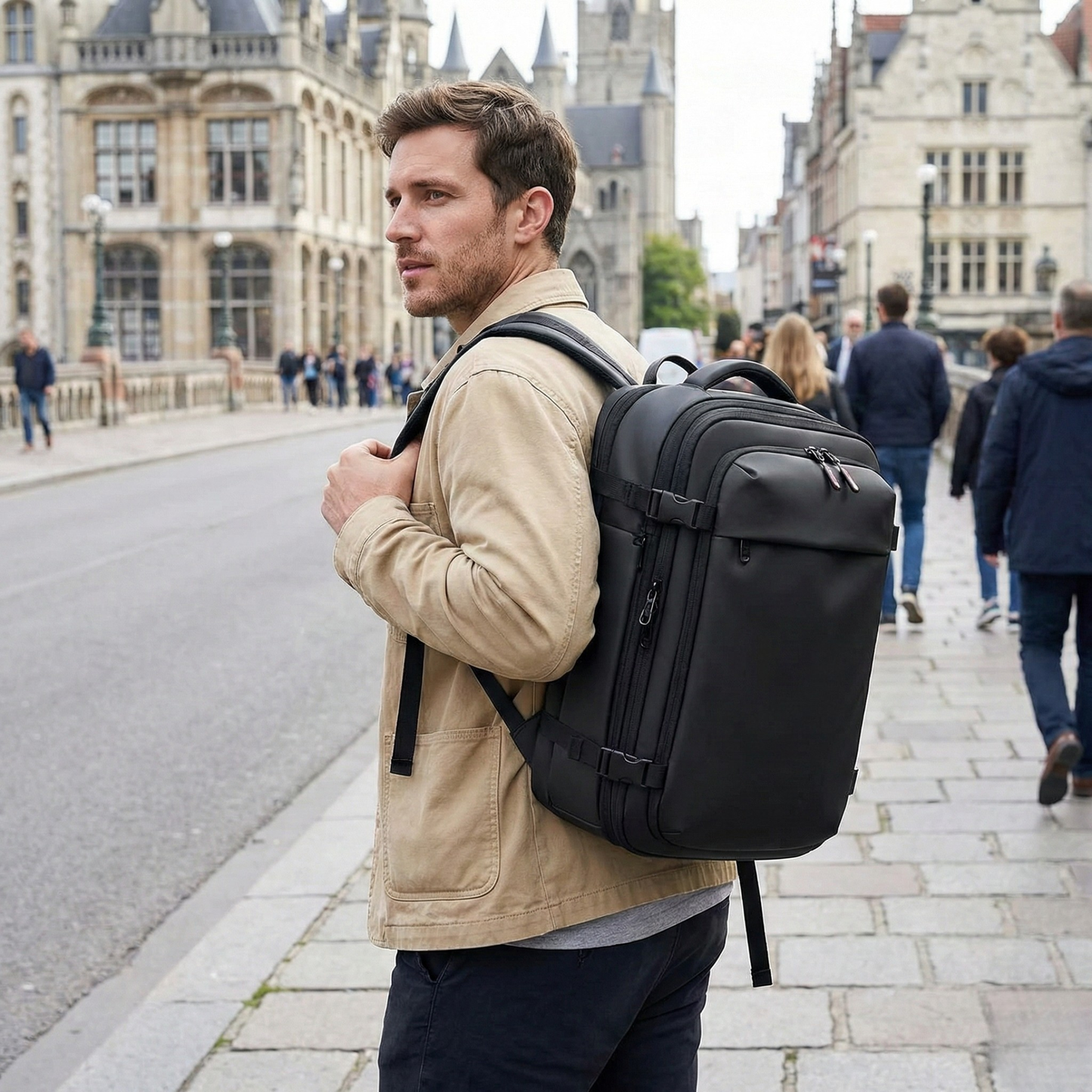 Large cabin bag 56x45x25 | Vacuum Compression 55L