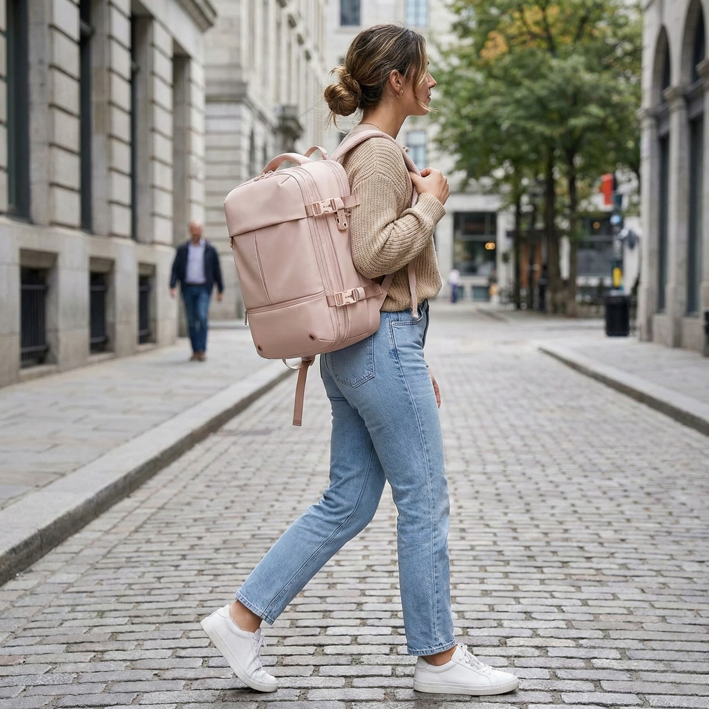 Pink easyjet cabin bag 45x36x20 | Vacuum Compression 40L