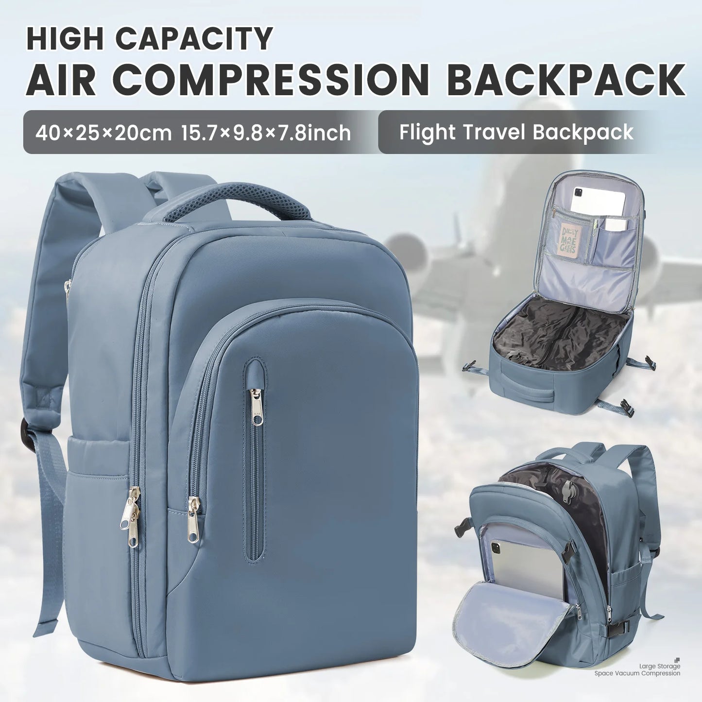 Ryan air cabin bag with front organiser pocket