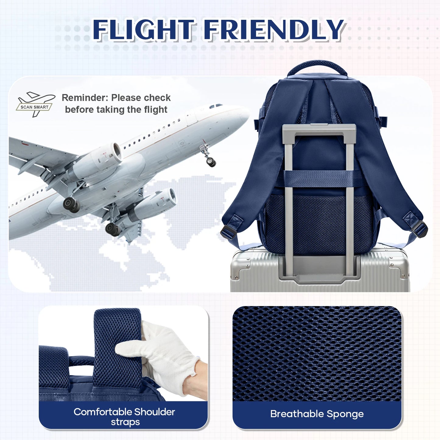 Cabin bag size 40x20x25