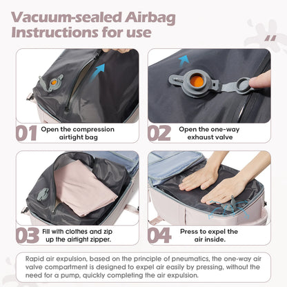 40x20x25 pink underseat cabin backpack