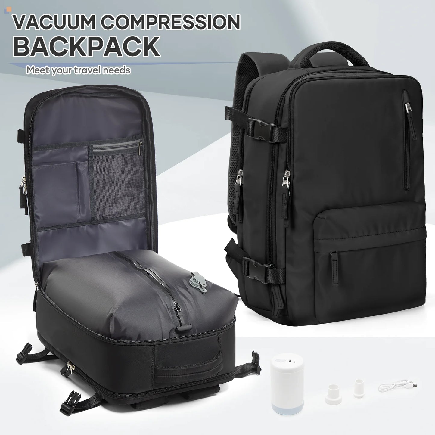 Small Vacuum Compression Cabin Backpack for EasyJet